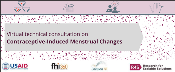 Virtual Technical Consultation on contraceptive induced menstrual changes