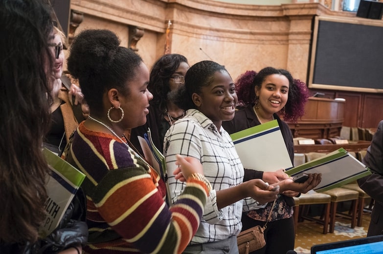 Members of the Mississippi Youth Council (MYCouncil) advocate at the state capitol around sex education in their schools. | Nina Robinson/Getty Images/Images of Empowerment.