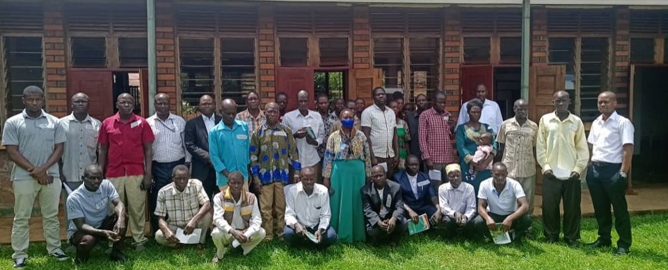 A group photo of Ugandan PHE professionals. Photo credit: James Peter Olemo