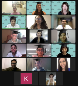Screen grab of meeting participants. 